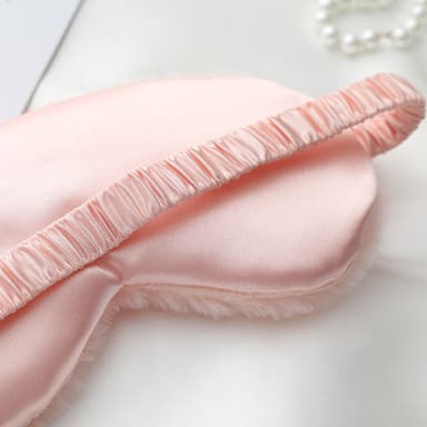 Pehmoinen Sleeping Eye Eye Mask Mukava hengittävä kevyt blackout Valkoinen