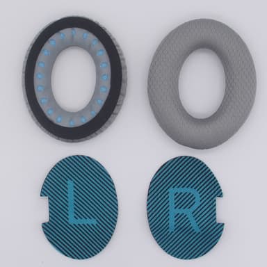Vaihtokuulokkeet Bose QC35-, QC25- ja QC15-kuulokkeille Harmaa+sininen