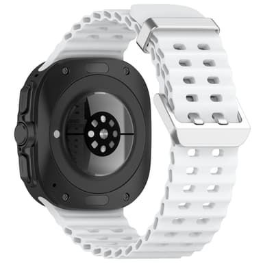 Silikoninen kellon ranneke Samsung Watch Ultralle 47mm Valkoinen