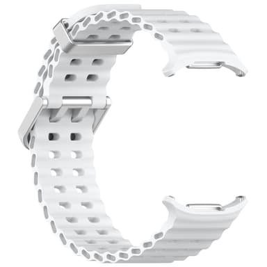 Silikoninen kellon ranneke Samsung Watch Ultralle 47mm Valkoinen