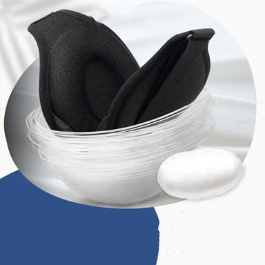 Miellyttävä uninaamio / silmänaamio Musta