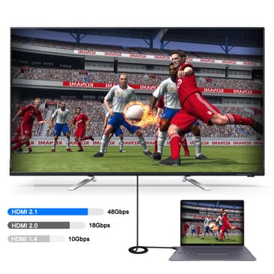 HDMI-kaapeli HDMI 2.1 8K 60Hz 4K 120Hz Musta 3 m