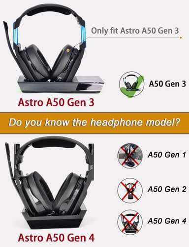 Magneettiset korvatyynyt kuulokkeille soljella Astro A50 Gen3 PU + korkea elastinen puuvilla