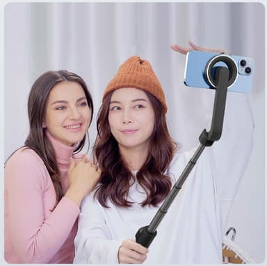 Kannettava langaton Bluetooth Selfie Stick WS-22005 Musta
