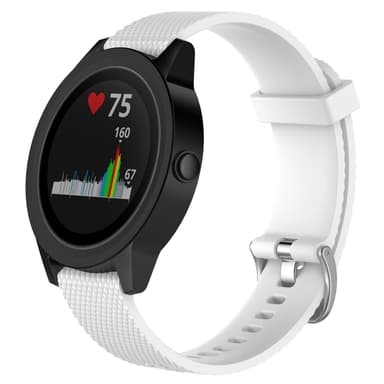 Garmin VivoActive 4S rannekoru silikoni Valkoinen
