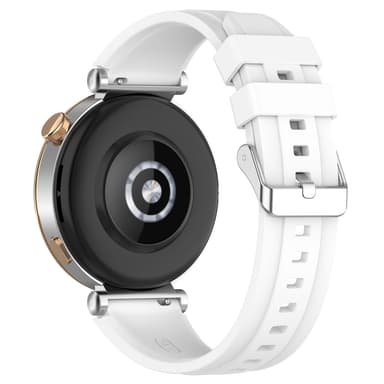 Silikoniranneke 18 mm Huawei GT4 46 mm/GT Runner/GT3 SE:lle Valkoinen
