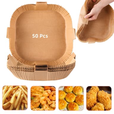 Air Fryer kertakäyttöpaperi kahvalla 50 kpl Luonto 20 cm