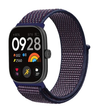 Kellon hihna Xiaomi Smart Band 8 Prolle ja Redmi Watch 4:lle Tummansininen