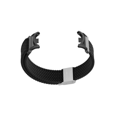 Kudottu nailonranneke Xiaomi Mi Band 8/9:lle Musta