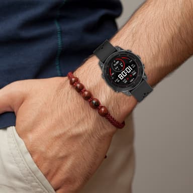 20mm silikonihihna Garmin Epix Pro 42mm/Fenix‐7S/Fenix‐7S Prolle Musta