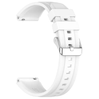 Silikoniranneke 18 mm Huawei GT4 46 mm/GT Runner/GT3 SE:lle Valkoinen