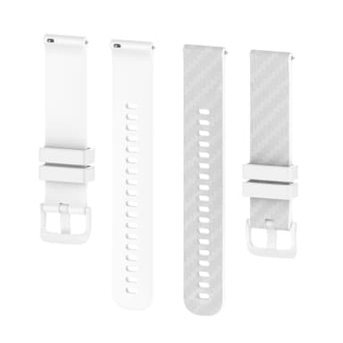 Silikoniranneke Garmin Vivoactive 4 / Vivoactive 3 / Venu 22 mm Valkoinen 22 mm