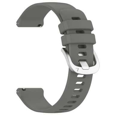 18 mm silikoniranneke Huawei Watch GT 4 41mm, Garmin Venu 3S, LG Watchille Harmaa