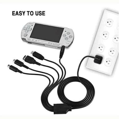 5in1 USB-kaapeli yhteensopiva Nintendo Wii U / 3DSXL / 3DS kanssa