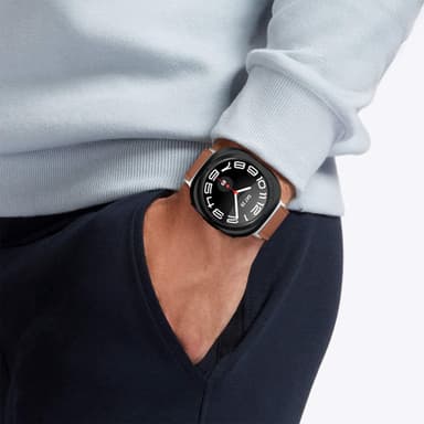 Kellon ranneke Samsung Watch 7 Ultra 47MM:lle kahvia