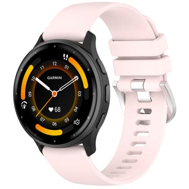 18 mm kelloranneke Garmin Venu 3S/Forerunner 265S/255S/255S Music/Vivomove 3S:lle Vaaleanpunainen