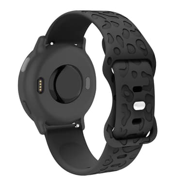 22 mm silikonikellon ranneke, Samsung Gear S3 Classic, Huawei Watch 3, Ticwatch Musta