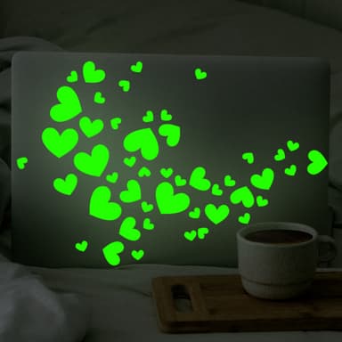 Glow in the Dark Hearts -tarrat, 2 arkkia