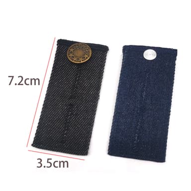 Vyötärön pidennysnapin pidennys farkkuihin 4 kpl 72x35x3 mm