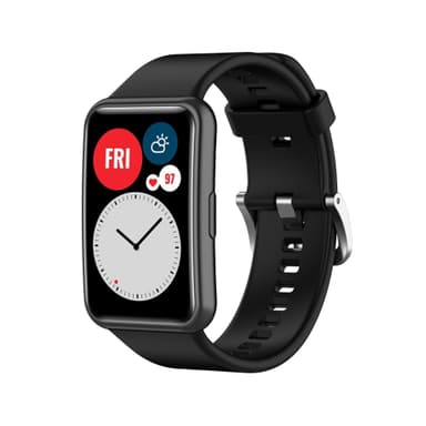 Silikoni kellon ranneke Huawei Watch Fitille (TIA-B09/TIA-B19) Musta