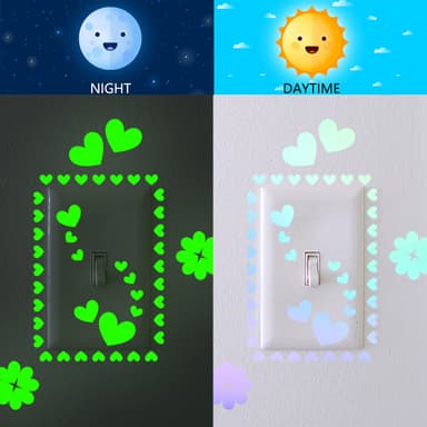 Glow in the Dark Hearts -tarrat, 2 arkkia