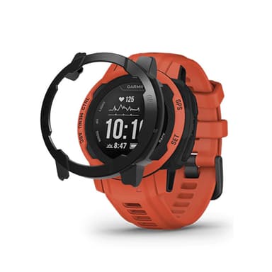 Suojakuori näytönsuojalla Garmin Instinct 2:lle Musta