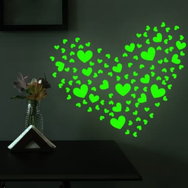 Glow in the Dark Hearts -tarrat, 2 arkkia