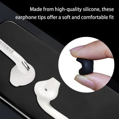 In-ear Silikoni-nappikuulokkeiden kärjen suojukset Samsung Galaxy S6/S7, Note5/Note7 Valkoinen