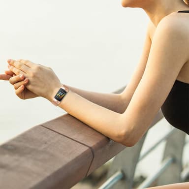 Ruostumattomasta teräksestä valmistettu kelloranneke Fitbit Charge5/6:lle Ruusukulta