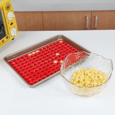 Mini suklaakarkkikeksimuotti Punainen