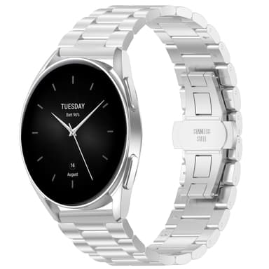 Ruostumattomasta teräksestä valmistettu rannekello Xiaomi 22mm Hopea