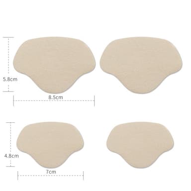 Kantapään suoja/korjauspaikat kenkien korjaukseen 2 kokoa 4 paria Beige