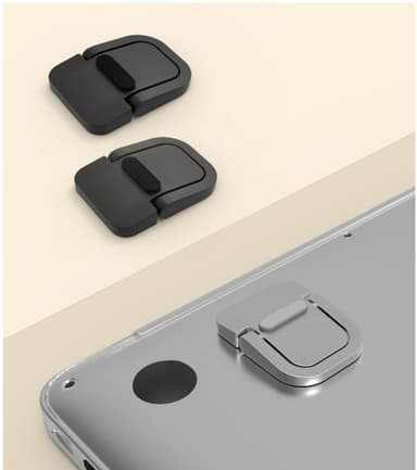 2 pakkauksen minimetalliteline kannettavalle tietokoneelle Musta
