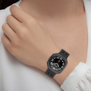 Silikoninen kellon ranneke Samsung Watch Ultralle 47mm Musta