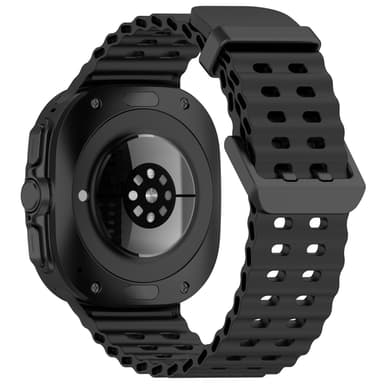 Silikoninen kellon ranneke Samsung Watch Ultralle 47mm Musta