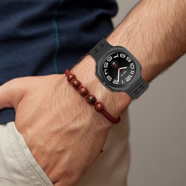 Silikoninen kellon ranneke Samsung Watch Ultralle 47mm Musta
