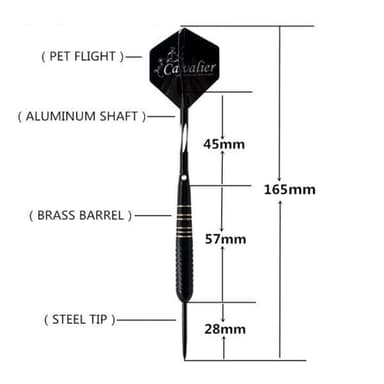 Cavalier Darts-tikat 23g 3-pakkaus