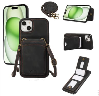 Kotelo iPhone 15 -sarjalle korttitelineellä iPhone 15 Pro
