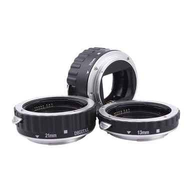 3 kpl 21mm 31mm 13mm makro-objektiivirengassovitin Canon EOS DSLR-kameroihin Hopea