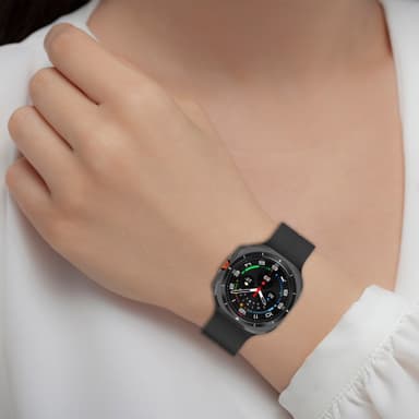 Kellon ranneke magneettisoljella, Samsung Watch Ultra 24mm Musta