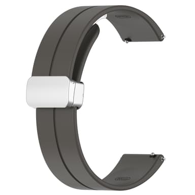 Yksivärinen taitettava solkirannekellon ranneke Samsung Galaxy Watchiin 20 mm Harmaa