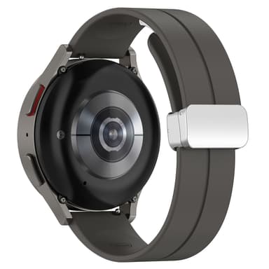 Yksivärinen taitettava solkirannekellon ranneke Samsung Galaxy Watchiin 20 mm Harmaa