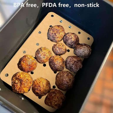 Kertakäyttöiset Air Fryer -paperivuoat 50 kpl Vaalean ruskea