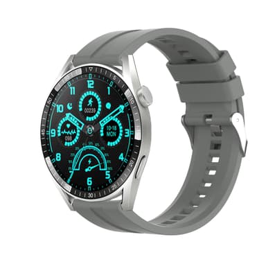 Kellon ranneke 22 mm Garmin/Huawei/Samsung Galaxy Watch Harmaa