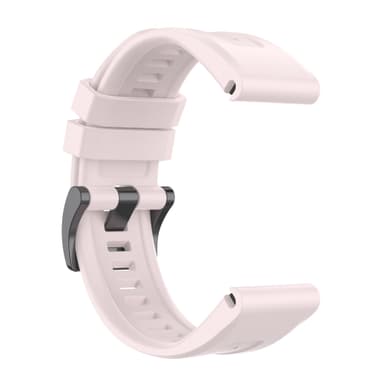 Silikoninen kellon ranneke Garmin Quatix 7 Prolle 22mm Vaaleanpunainen