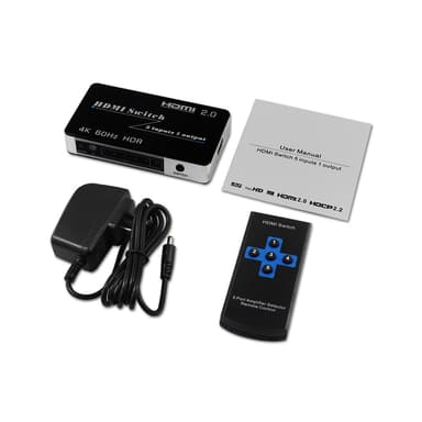 HDMI-kytkin 5 in 1 Out 4K   60Hz Musta
