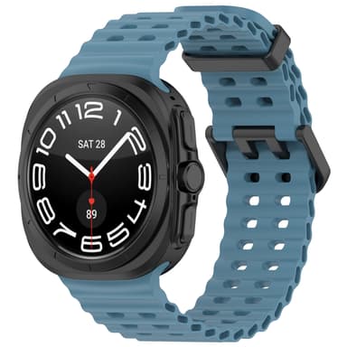 Silikoninen kellon ranneke Samsung Watch Ultralle 47mm Vaaleansininen
