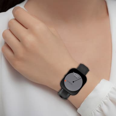 22 mm nahkainen kelloranneke CMF BY NOTHING Watch Prolle Musta