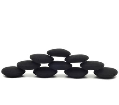 5 paria korvakuulokkeiden vaihtopehmeitä korvatyynyjä, useita kokoja Musta 48mm