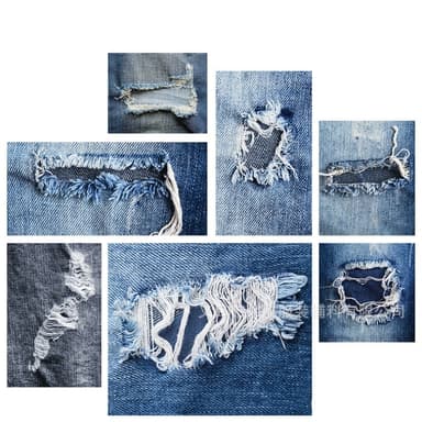 18-osaiset silitysraudat kankaiden korjauspaikat denim-korjauspaikat